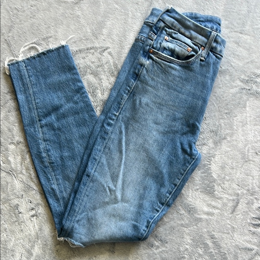 MOTHER Light Blue Ankle Jeans